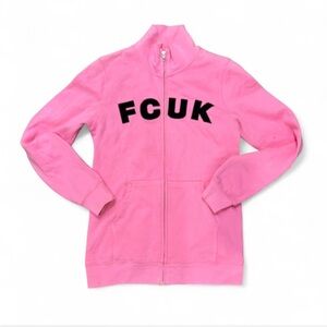 French Connection Pink Jacket with Black Logo